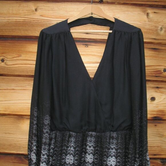 Parker Black Print Silk Lila Dress - Picture 4 of 8